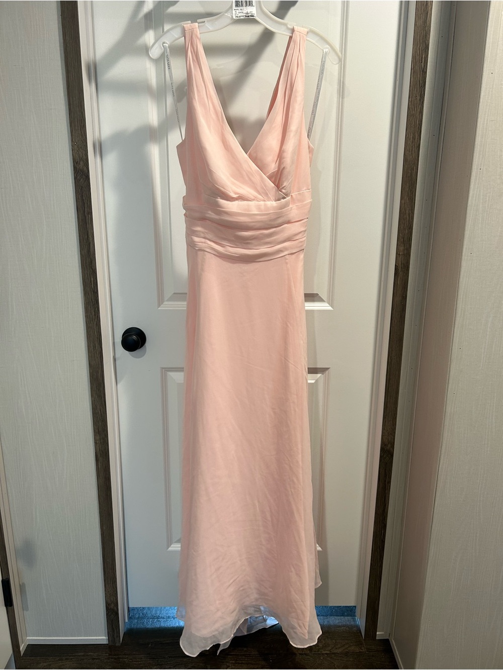 BNWT David's Bridal “Petal” Pink Satin Bridesmaid Dress